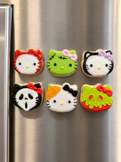 Halloween Kitty Magnet Set